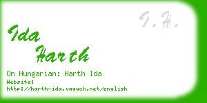 ida harth business card